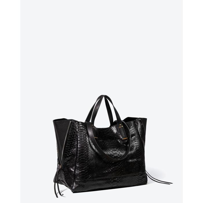 Jérôme Dreyfuss Pré-Collection Sac Georges L - Python Noir   