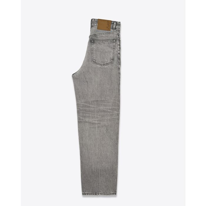 Jean large Betty  Haikure en denim gris. 