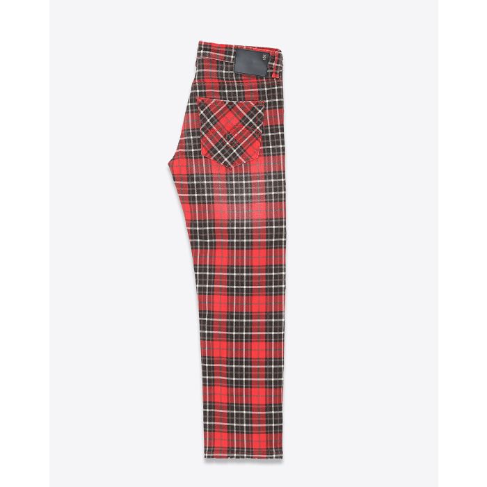  Jean Boy Straight Rouge Plaid R13 Denim