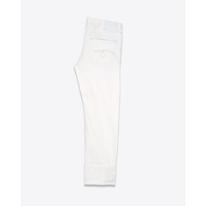 R13 Jean Boy Straight W Cuff Sutton White Selvedge
