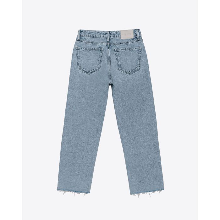 Mikuta Jeans Droit Bleu