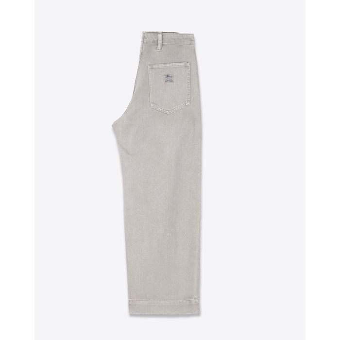 Jean Georgia Denimist denim gris clair. Vue de profil.