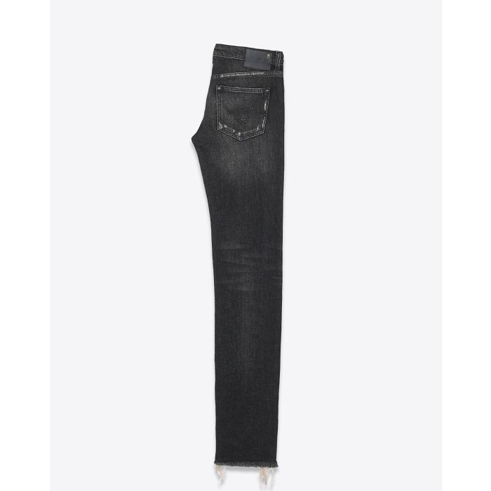  Jean R13 Denim Tobi Slim en toile denim Abbey Black 