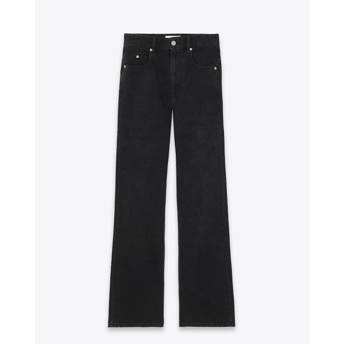Jean Belvira faded black Isabel Marant Etoile. Face.