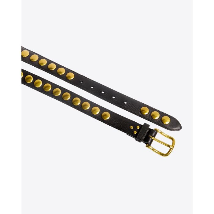 Jérôme Dreyfuss Ceinture Festival Vachette Noir Brass