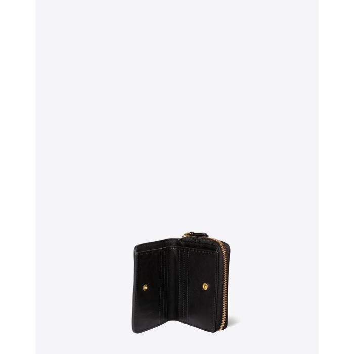 Jérôme Dreyfuss Portefeuille André Croûte Velours Léopard Kaki