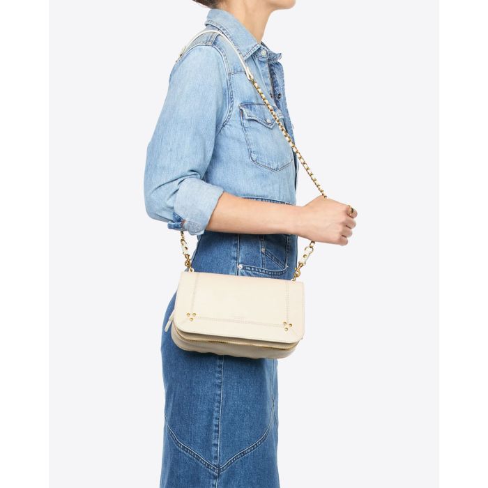 Jérôme Dreyfuss Sac Bobi Chèvre Ecru Grainé 