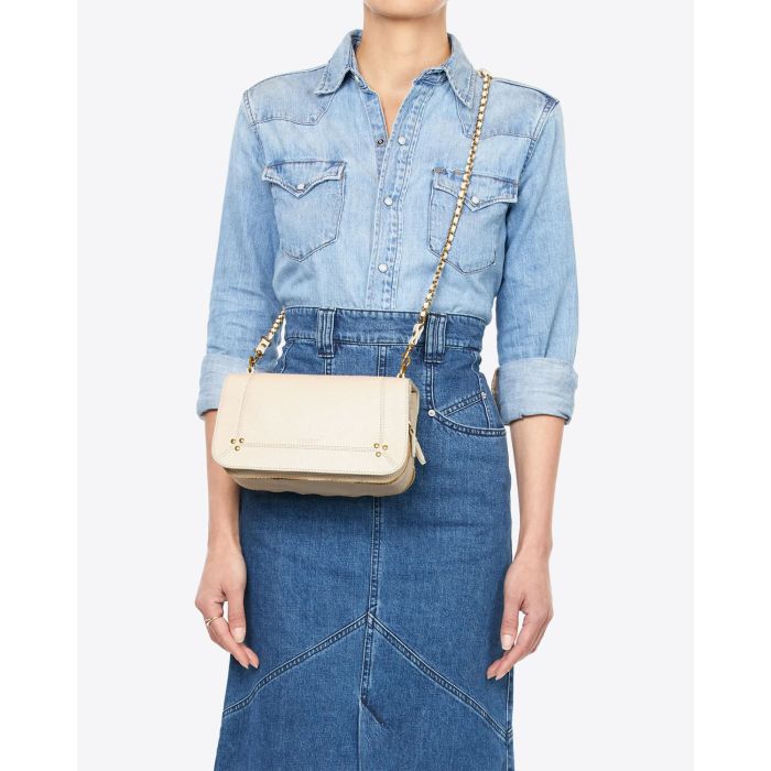 Jérôme Dreyfuss Sac Bobi Chèvre Ecru Grainé 