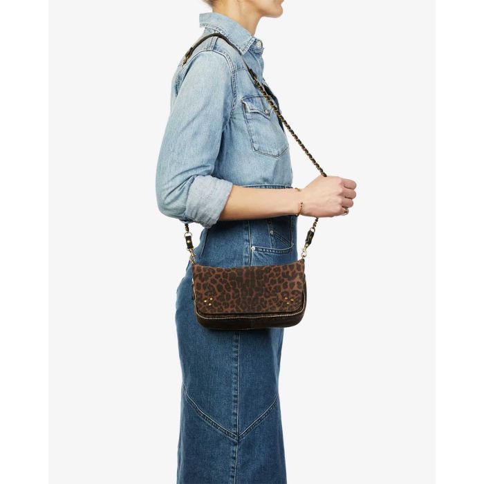 Accessoires  Sac Bobi S en cuir imprimé léopard  Jérôme Dreyfuss

