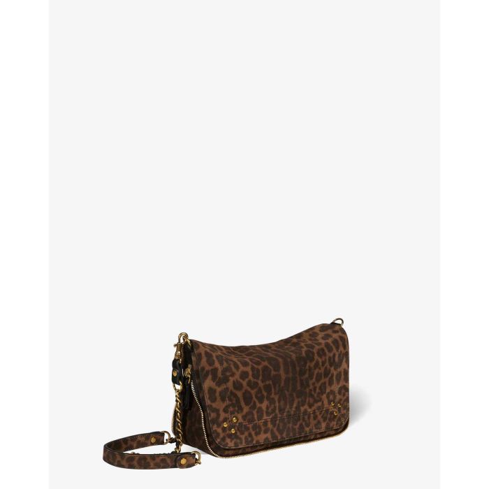 Accessoires Jérôme Dreyfuss Sac Bobi S en cuir imprimé léopard  
