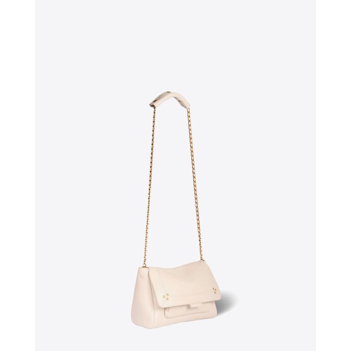 Jérôme Dreyfuss Sac Lulu M Chèvre Ecru Grainé