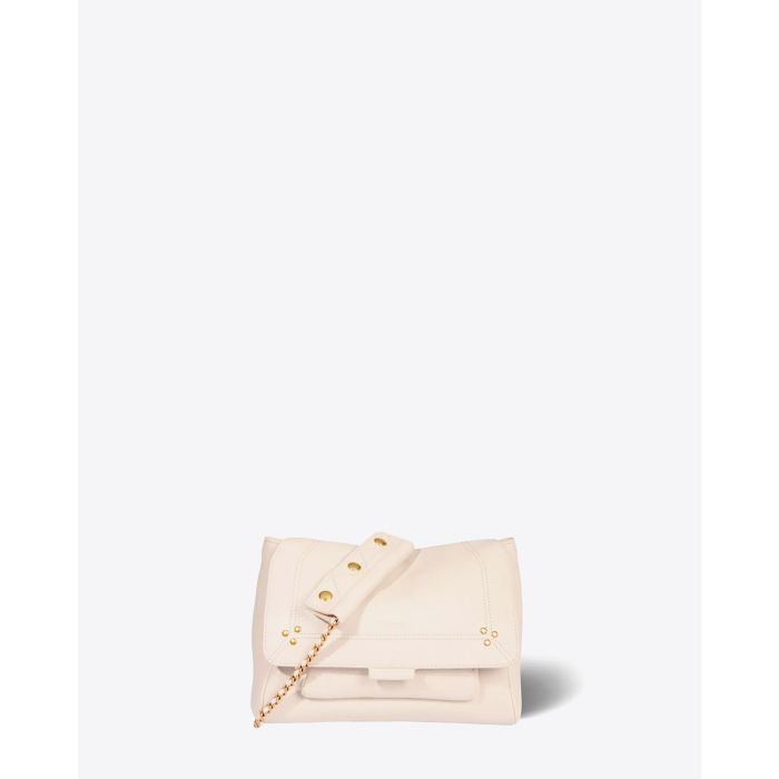 Jérôme Dreyfuss Sac Lulu M Chèvre Ecru Grainé