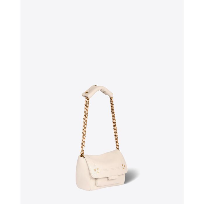 Jérôme Dreyfuss Sac Lulu S Chèvre Ecru Grainé 