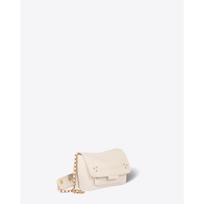 Jérôme Dreyfuss Sac Lulu S Chèvre Ecru Grainé 