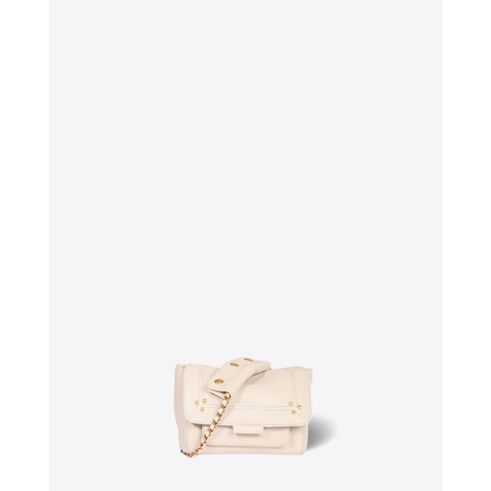 Jérôme Dreyfuss Sac Lulu S Chèvre Ecru Grainé 
