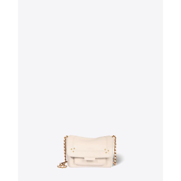 Jérôme Dreyfuss Sac Lulu S Chèvre Ecru Grainé 