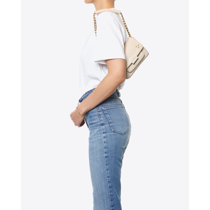 Jérôme Dreyfuss Sac Lulu S Chèvre Ecru Grainé 