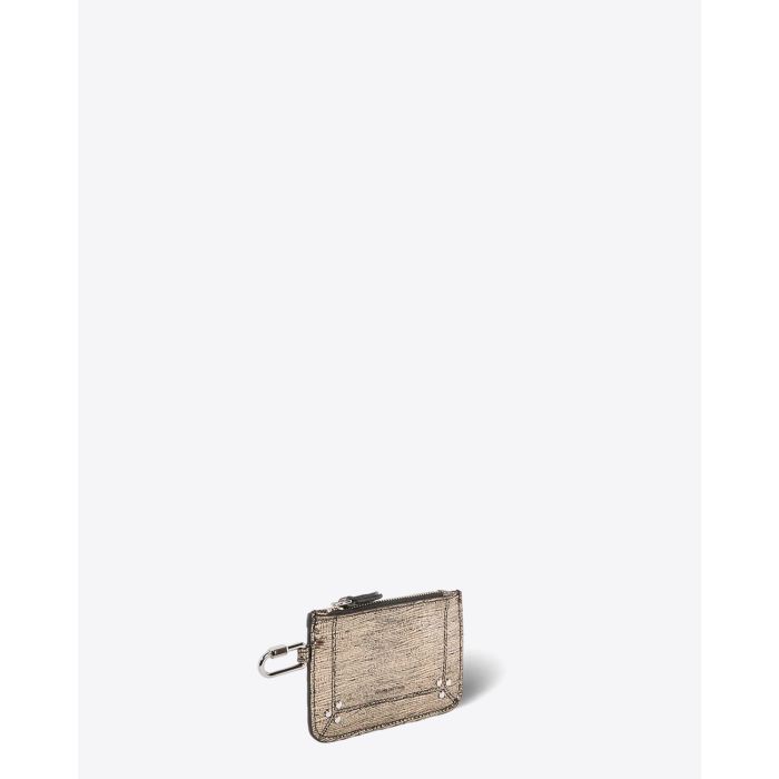 Pochette Popoche XS Jérôme Dreyfuss Cuir Lamé Champagne