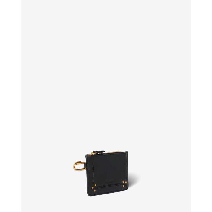 Pochette Popoche XS Jérôme Dreyfuss en cuir noir. 