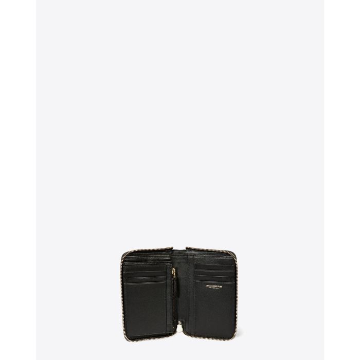 Portefeuille Julien Jérôme Dreyfuss en cuir vachette croco noir. 