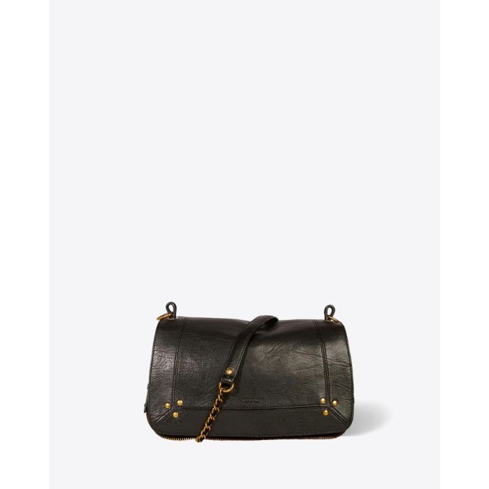 Sac Bobi Jérôme Dreyfuss en cuir de chèvre noir.