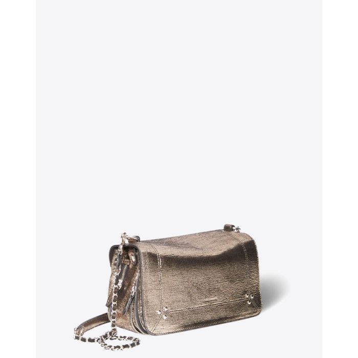 Sac Bobi Jérôme Dreyfuss  en Cuir Lamé Champagne