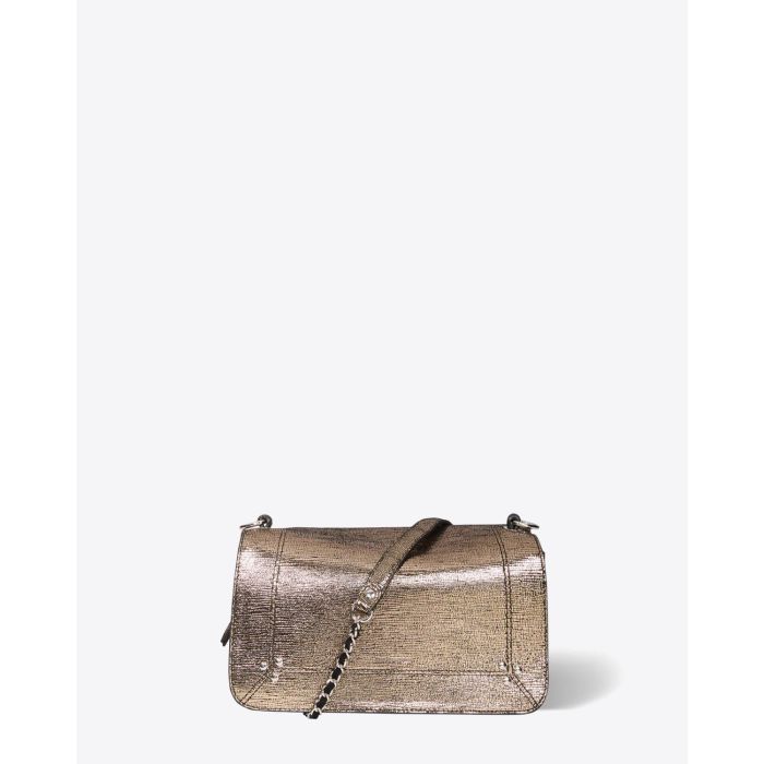 Sac Bobi Jérôme Dreyfuss  en Cuir Lamé Champagne