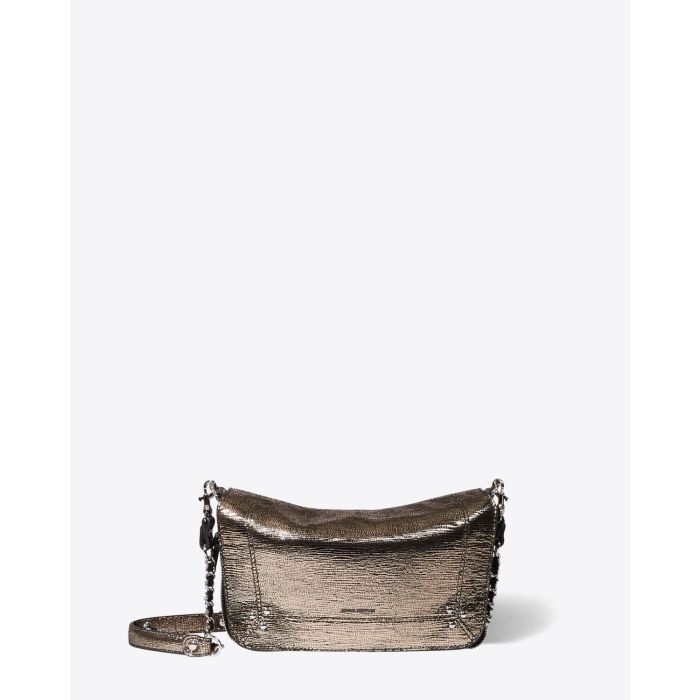 Sac Bobi S Jérôme Dreyfuss  Cuir Lamé Champagne