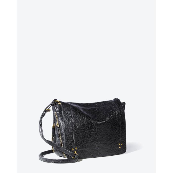 Sac Igor Jérôme Dreyfuss en cuir bubble noir. 