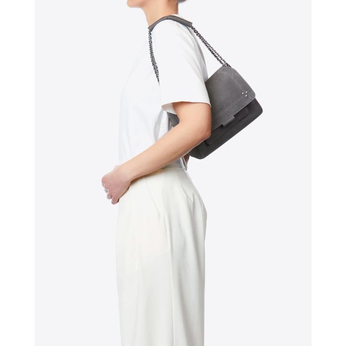 Jérôme Dreyfuss Sac Lulu M Cuir Anthracite