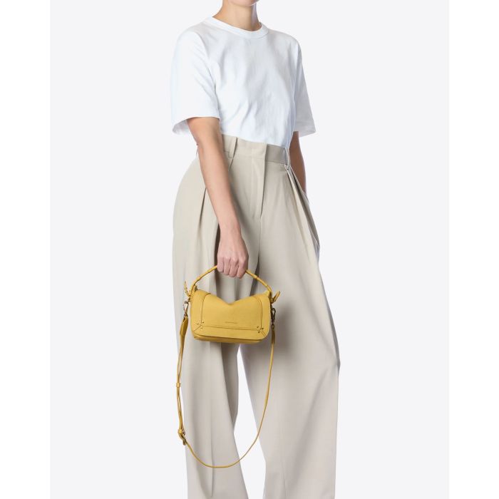 Jérôme Dreyfuss Sac Pepito S – Cuir Suédé Mimosa