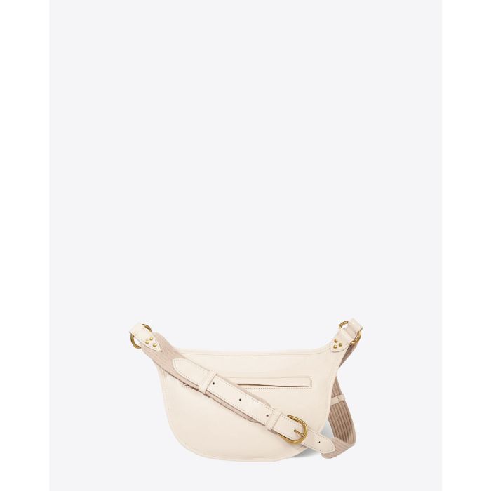 Jérôme Dreyfuss Sac Stan Banane Chèvre Ecru Grainé