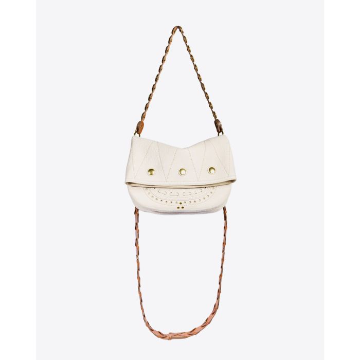 Jérôme Dreyfuss Sac Jerry Mini Crème Grainé 