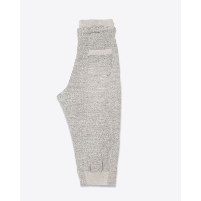 Pantalon Jogging Deconstructed R13 en coton gris. Vue profil. 