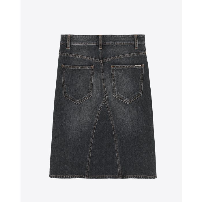Jupe Fiali Isabel Marant Etoile en denim gris