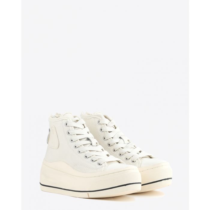 Baskets compensées Kurt High top sneakers white r13.  Face.