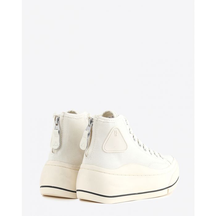 Baskets compensées Kurt High top sneakers écru r13. Dos.