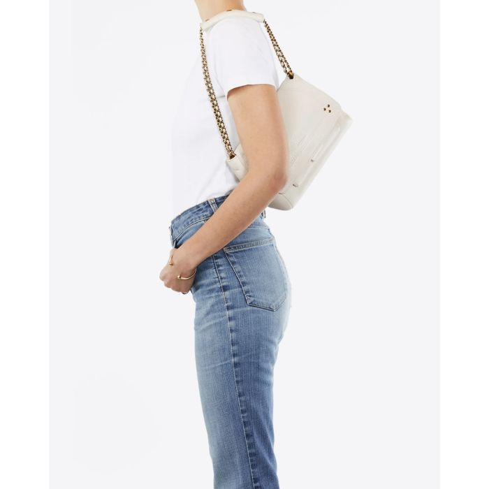 Jérôme Dreyfuss Sac Lulu M Goatskin Crème Grainé