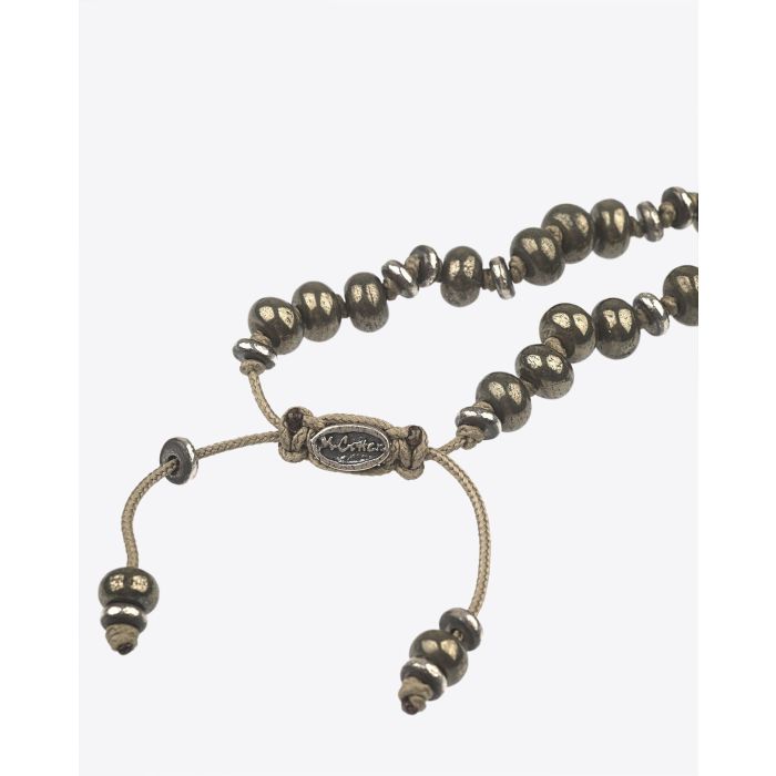 Bracelet Pépites Pyrites Et Argent M.Cohen Los Angeles. Détail fermoir. 
