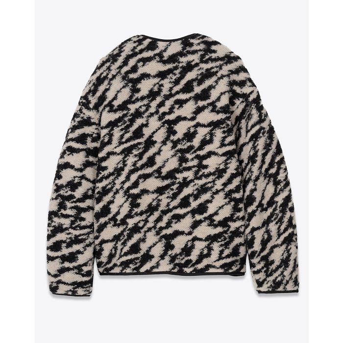 Veste reversible Himala Isabel Marant Etoile imprimée beige et noire. Vue dos