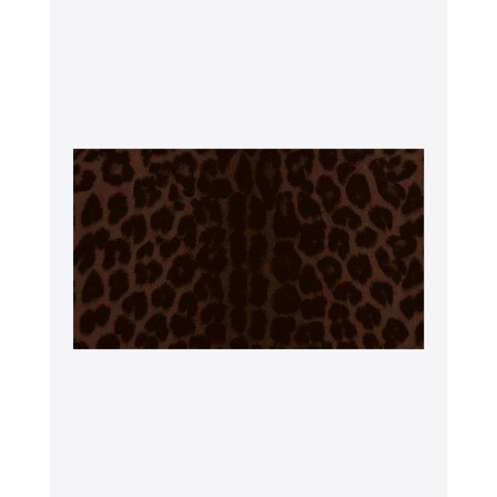 Jérôme Dreyfuss Pochette Popoche M – Cuir Suédé Léopard Naturel