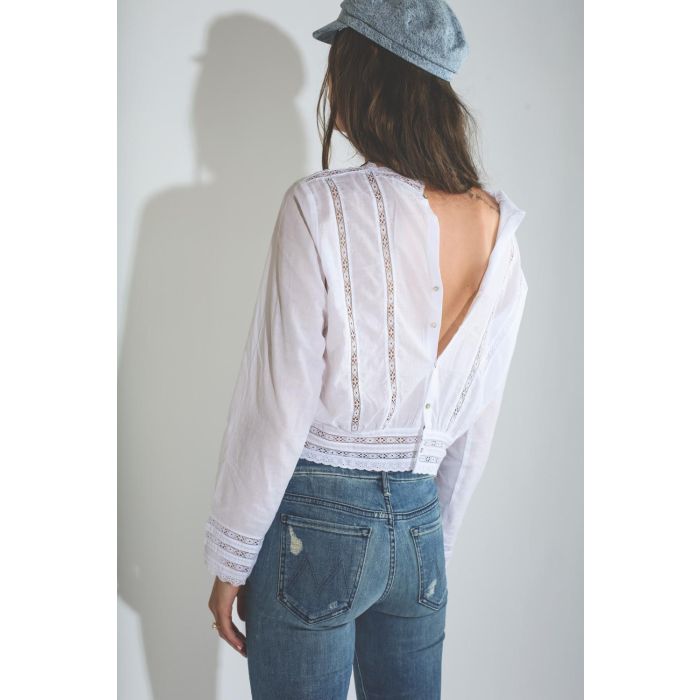 Mother Denim The Looker Skinny - Bleu Clair Graffiti Girl 