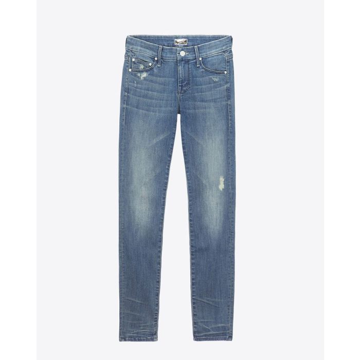 Mother Denim The Looker Skinny - Bleu Clair Graffiti Girl 
