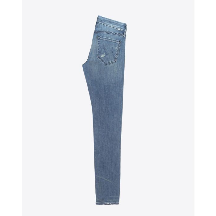 Mother Denim The Looker Skinny - Bleu Clair Graffiti Girl 