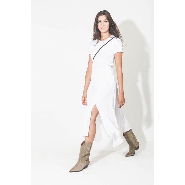 Tee-shirt manches courte uni blanc en lin Koldi Marant Etoile.