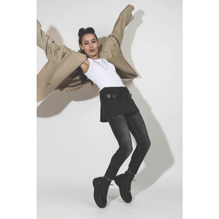 Blazer oversized beige Kristeva Vautrait. 
