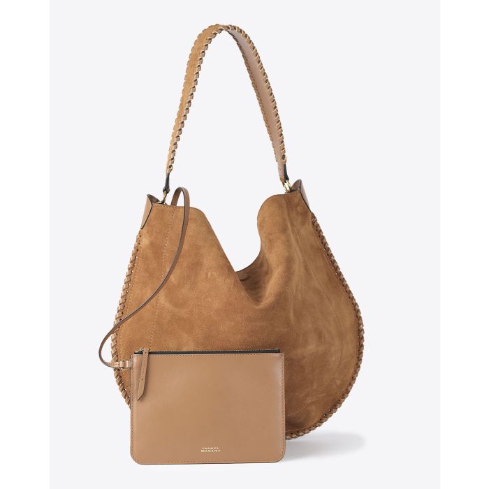 Isabel Marant Sacs Oskan Hobo Soft Suede Cognac