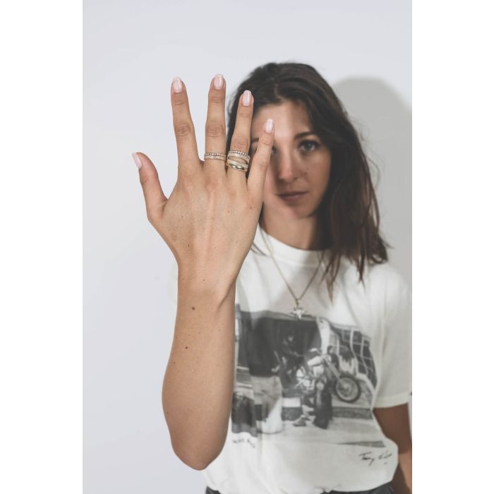 Bague Jil N°4 en Or Pascale Monvoisin. 