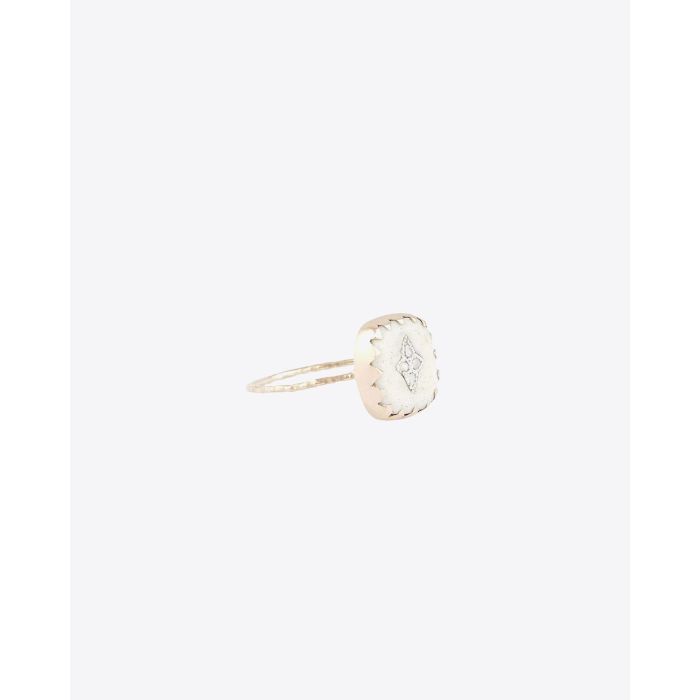 Pascale Monvoisin Pierrot Bague Blanc & Diamants 