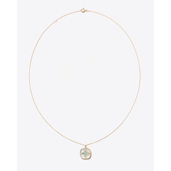 Collier Bowie Pascale Monvoisin avec pendentif opale et pierre de lune. 